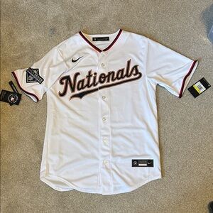 Nike White Washington Nationals World Series Jersey Juan Soto